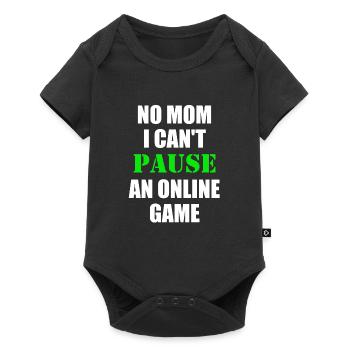 Online Game - Baby Premium Kurzarmbody - Schwarz - Vorne