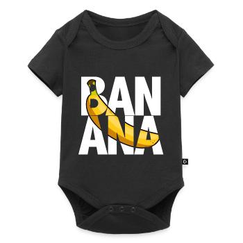 Banana - Baby Premium short-sleeve bodysuit - black - Front
