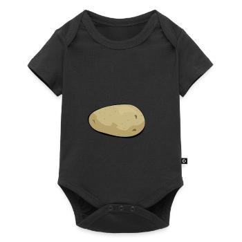 potato farmer vegetables garden earthenware Potatoes - Baby Premium short-sleeve bodysuit - black - Front