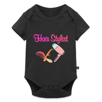 Hair Styliste - Body à manches courtes Premium Bébé - noir - Devant