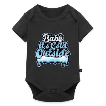 Winter cold frost snow baby - Baby Premium short-sleeve bodysuit - black - Front
