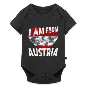 austria - Baby Premium short-sleeve bodysuit - black - Front