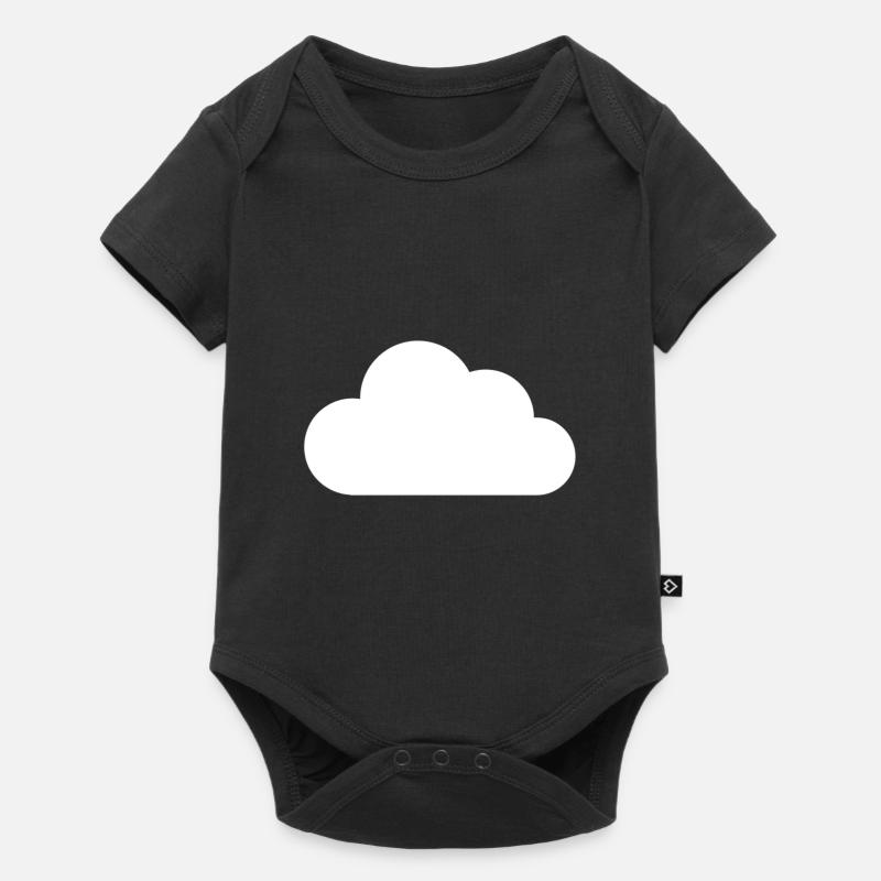 cloud - Baby Premium short-sleeve bodysuit - black
