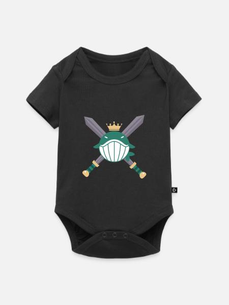 Fisch - Baby Premium Kurzarmbody - Schwarz