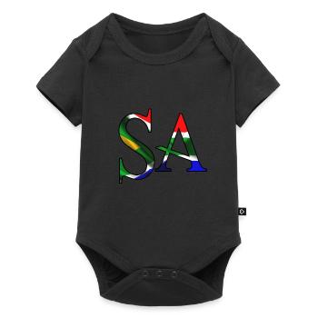 Afrique du Sud SA Afrique patriotisme fierté des Africains - Body à manches courtes Premium Bébé - noir - Devant