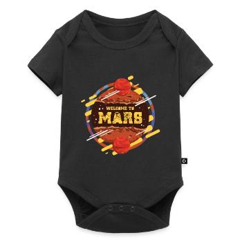 Bienvenue sur Mars Gift Idea - Body à manches courtes Premium Bébé - noir - Devant