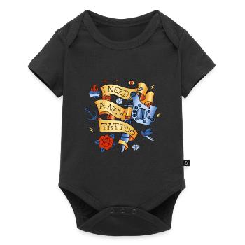 Tatouage Tattowierer - Body à manches courtes Premium Bébé - noir - Devant