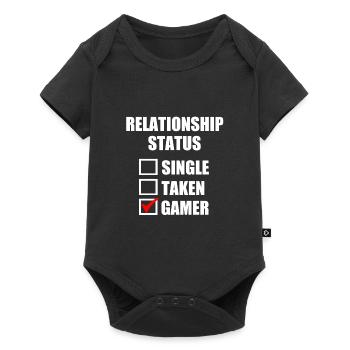 En couple avec ma console - Body à manches courtes Premium Bébé - noir - Devant