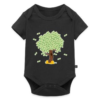 Tshirt Tree of Money Design Pour ceux qui veulent - Body à manches courtes Premium Bébé - noir - Devant