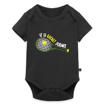 Tennis Racket Science Science Cadeau - Body à manches courtes Premium Bébé - noir - Devant