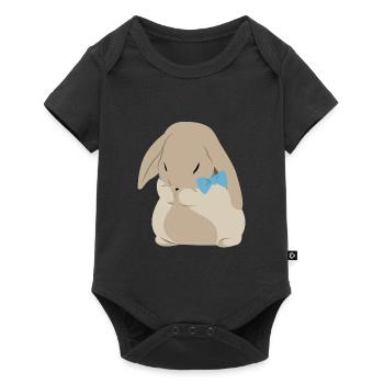 Baby Bunny Rabbit Rabbit Easter Kids - Baby Premium short-sleeve bodysuit - black - Front