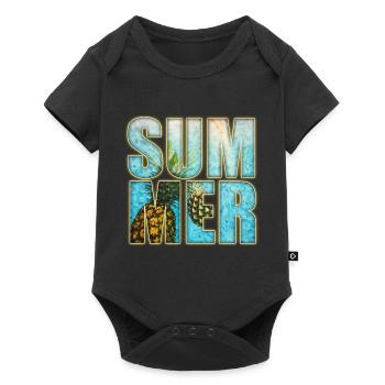 Summer - Body à manches courtes Premium Bébé - noir - Devant