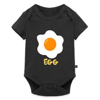 Oeuf sur le plat - Body à manches courtes Premium Bébé - noir - Devant