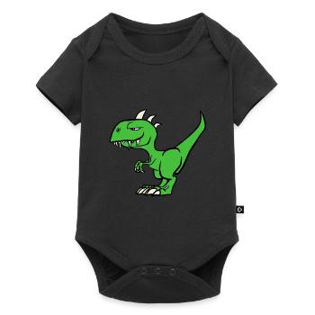 Dinosaures - Body à manches courtes Premium Bébé - noir - Devant