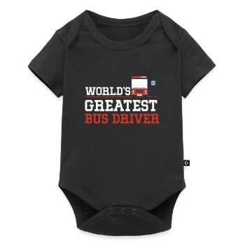 Weltbester Busfahrer Geschenk Fahrer - Baby Premium Kurzarmbody - Schwarz - Vorne