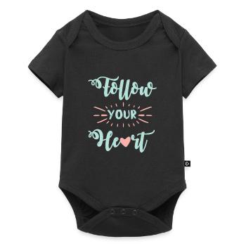 C’est le cœur qui suit le sort - Body à manches courtes Premium Bébé - noir - Devant