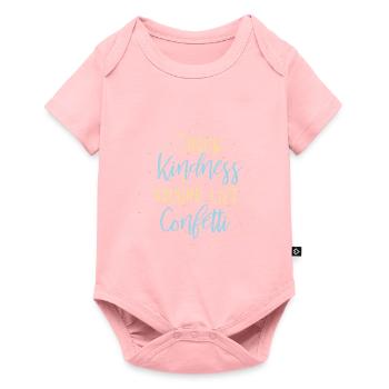 Throw Kindness around like Confetti - Body à manches courtes Premium Bébé - rose - Devant