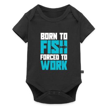 Trout salmon - Baby Premium short-sleeve bodysuit - black - Front