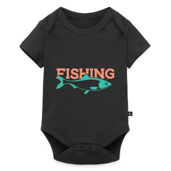 Angel Father and Son - Baby Premium short-sleeve bodysuit - black - Front