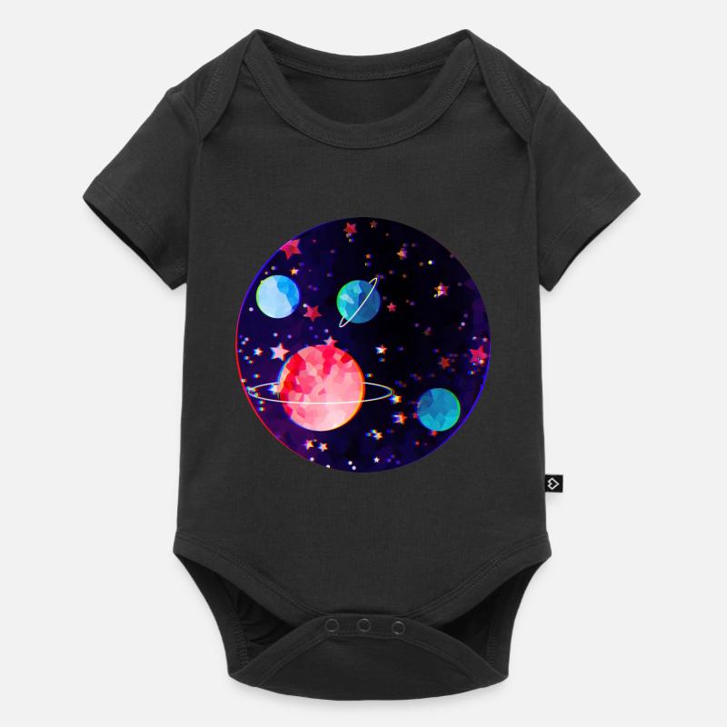 space - Baby Premium short-sleeve bodysuit - black
