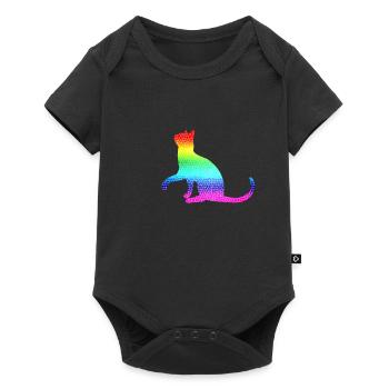 Chat, chat - Body à manches courtes Premium Bébé - noir - Devant