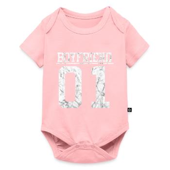 Petit ami 01 - Body à manches courtes Premium Bébé - rose - Devant