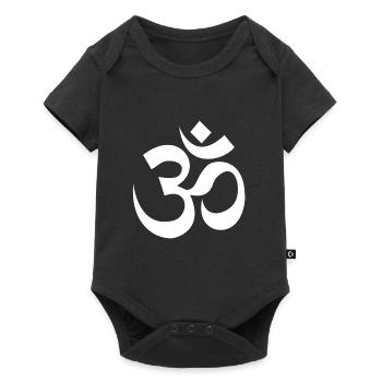 Signe Om Ohm Bouddha Bouddha - Body à manches courtes Premium Bébé - noir - Devant