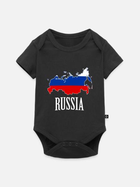 Russie - Body à manches courtes Premium Bébé - noir