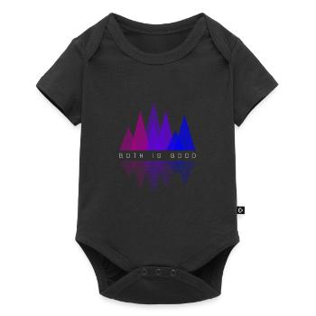 Les deux sont bons LGBT Gay Pride Géométrie bisexuelle - Body à manches courtes Premium Bébé - noir - Devant