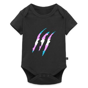 Proud Transsexual Gay Pride LGBT Geometry - Baby Premium short-sleeve bodysuit - black - Front