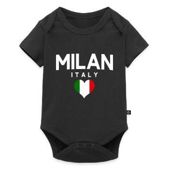 Milan Italy Milan Italie - Body à manches courtes Premium Bébé - noir - Devant