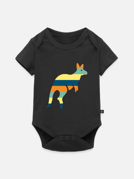 Kangaroo - Baby Premium Kurzarmbody - Schwarz