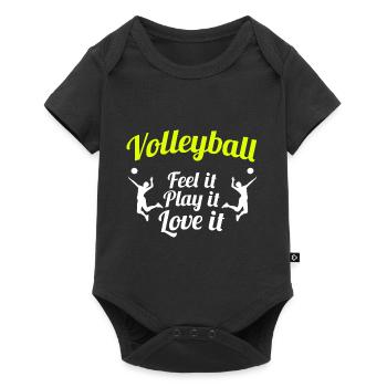 Volley-ball - Body à manches courtes Premium Bébé - noir - Devant
