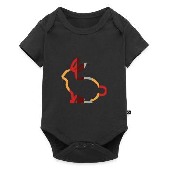 Hare - Baby Premium short-sleeve bodysuit - black - Front