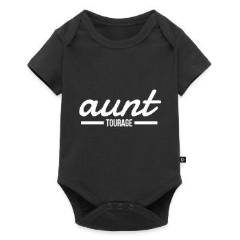 Aunt Tourage - Baby Premium Kurzarmbody - Schwarz - Vorne