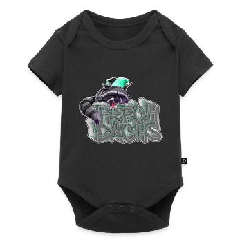 Cheeky Badger - Cheeky Raccoon - Baby Premium short-sleeve bodysuit - black - Front