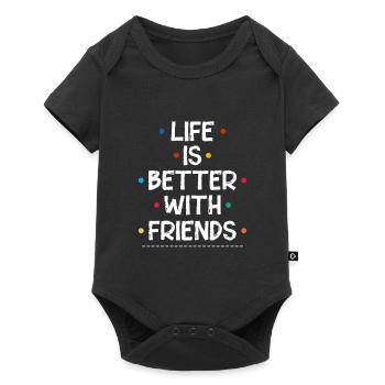 Amis Amis Amis Cadeau idée friends - Body à manches courtes Premium Bébé - noir - Devant