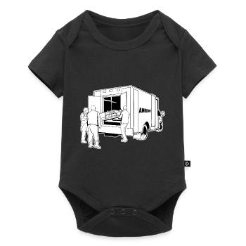 Ambulancier ambulancier - Body à manches courtes Premium Bébé - noir - Devant