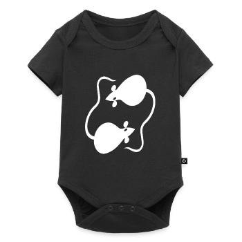 mice - Baby Premium short-sleeve bodysuit - black - Front
