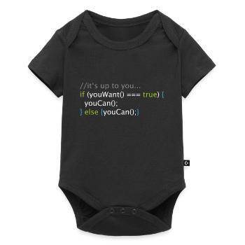 Computer Science Nerd Geek Programmer Code - Baby Premium short-sleeve bodysuit - black - Front