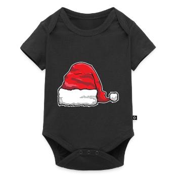 noël bonnet de Noël père noël - Body à manches courtes Premium Bébé - noir - Devant