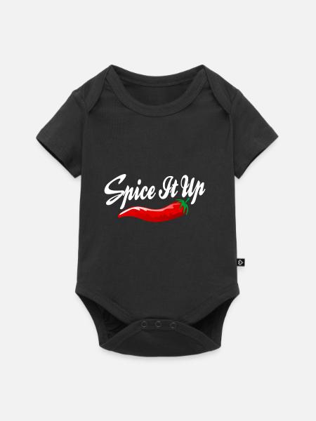 Food Artwork - Baby Premium Kurzarmbody - Schwarz