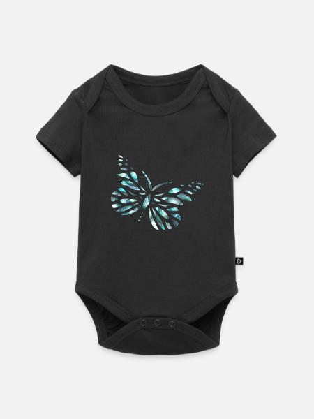 Papillon diamants - Body à manches courtes Premium Bébé - noir