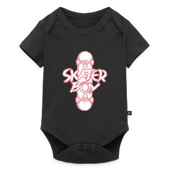 Skate Champion trendy and funny guys T-Shirt - Baby Premium short-sleeve bodysuit - black - Front