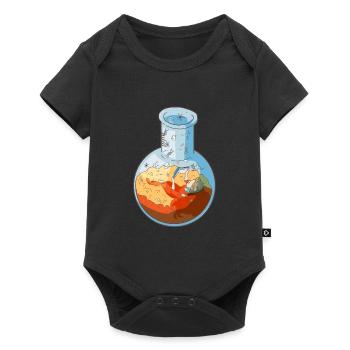Biologie Phiole Frau Buch Lesen Feminismus Science - Baby Premium Kurzarmbody - Schwarz - Vorne