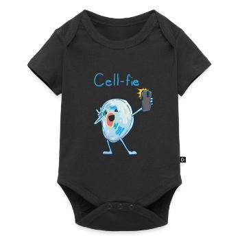 Biology Nerd Science Microbiology Cell-fie - Baby Premium short-sleeve bodysuit - black - Front