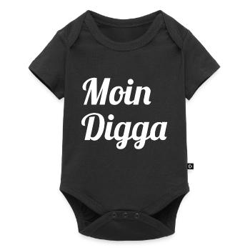 Moin Digga - Baby Premium short-sleeve bodysuit - black - Front