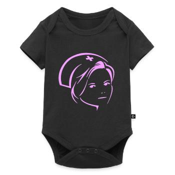 infirmière - Body à manches courtes Premium Bébé - noir - Devant