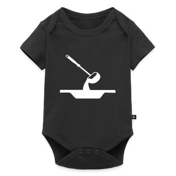 Cuillère à soupe - Body à manches courtes Premium Bébé - noir - Devant
