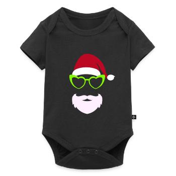 Cool Santa Claus ugly Christmas - Baby Premium short-sleeve bodysuit - black - Front